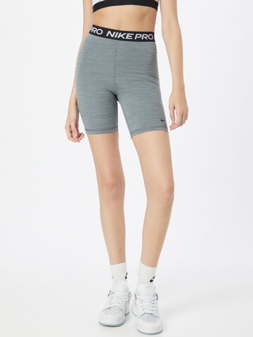 NIKE Skinny Workout Pants 'Pro 365' in Grey: front