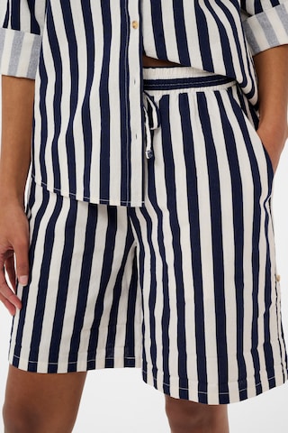 SAINT TROPEZ Loose fit Trousers 'Zalinda' in Blue