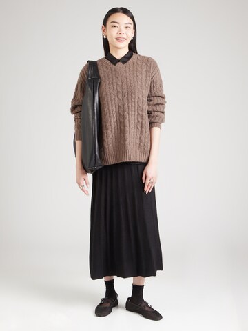 HOLLISTER Tröja 'COZY CABLE CREW' i brun
