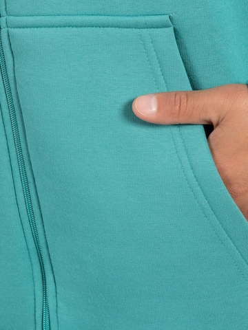Smilodox Cedrik Basic Zipper Hoodie in Blau