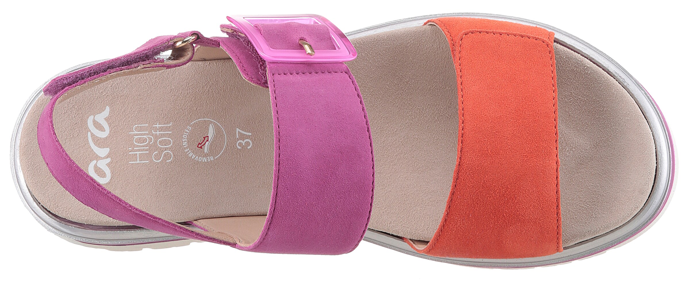 ARA Strap Sandals in Pink