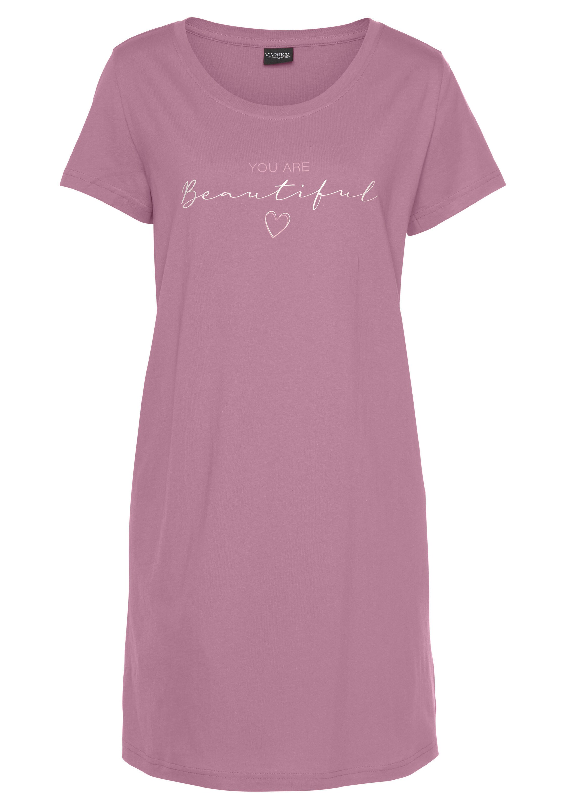 VIVANCE Koszula nocna 'Dreams' w kolorze fioletowy: przód