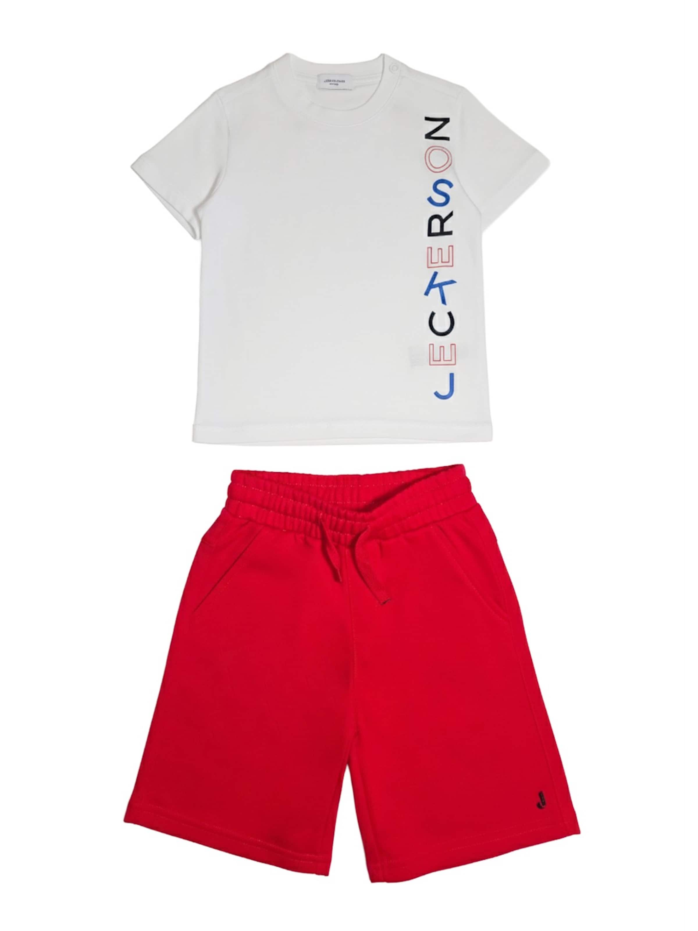 Set 'Completo bianco-rosso per bambino' Jeckerson en blanc : devant