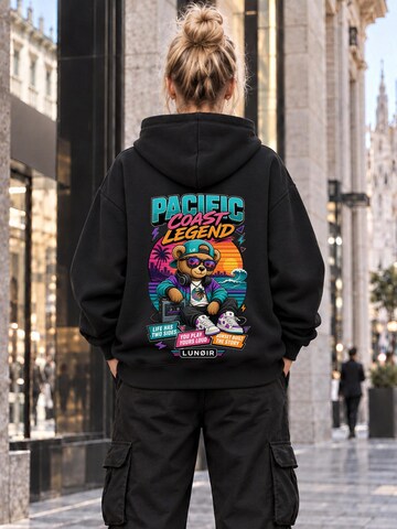 LUNØIR Studio Tréning póló 'Pacific Coast Legend' - fekete