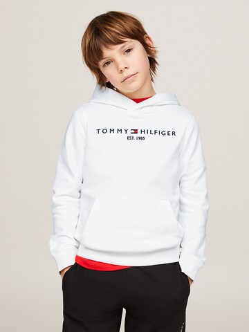 Sweat 'Essential' TOMMY HILFIGER en blanc : devant