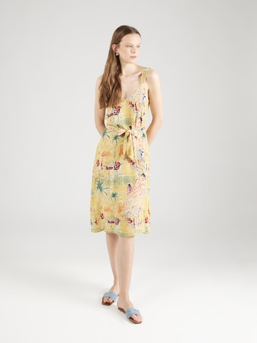 King Louie Summer Dress 'Lenny' in Yellow: front