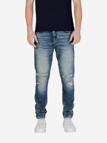 ANTONY MORATO Slimfit Jeans 'JIMI SLIM CROPPED FIT MMDT00299-FA750624 W02234' in Blauw: voorkant