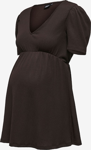 Only Maternity Bluse 'OLMPetris' i brun: forside