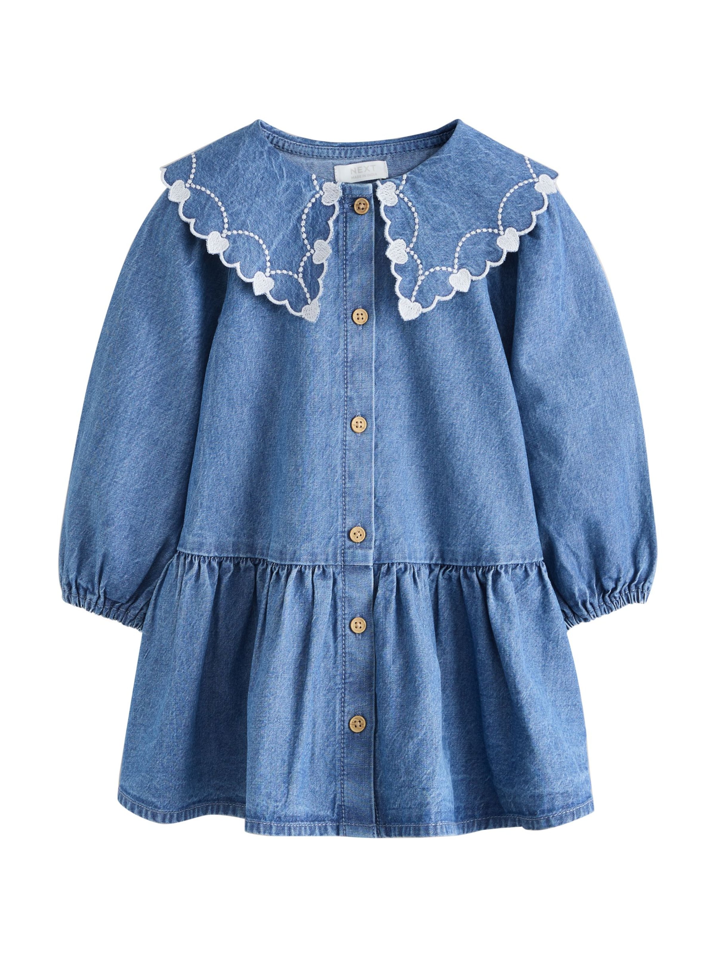 Next - Vestido en azul: frente
