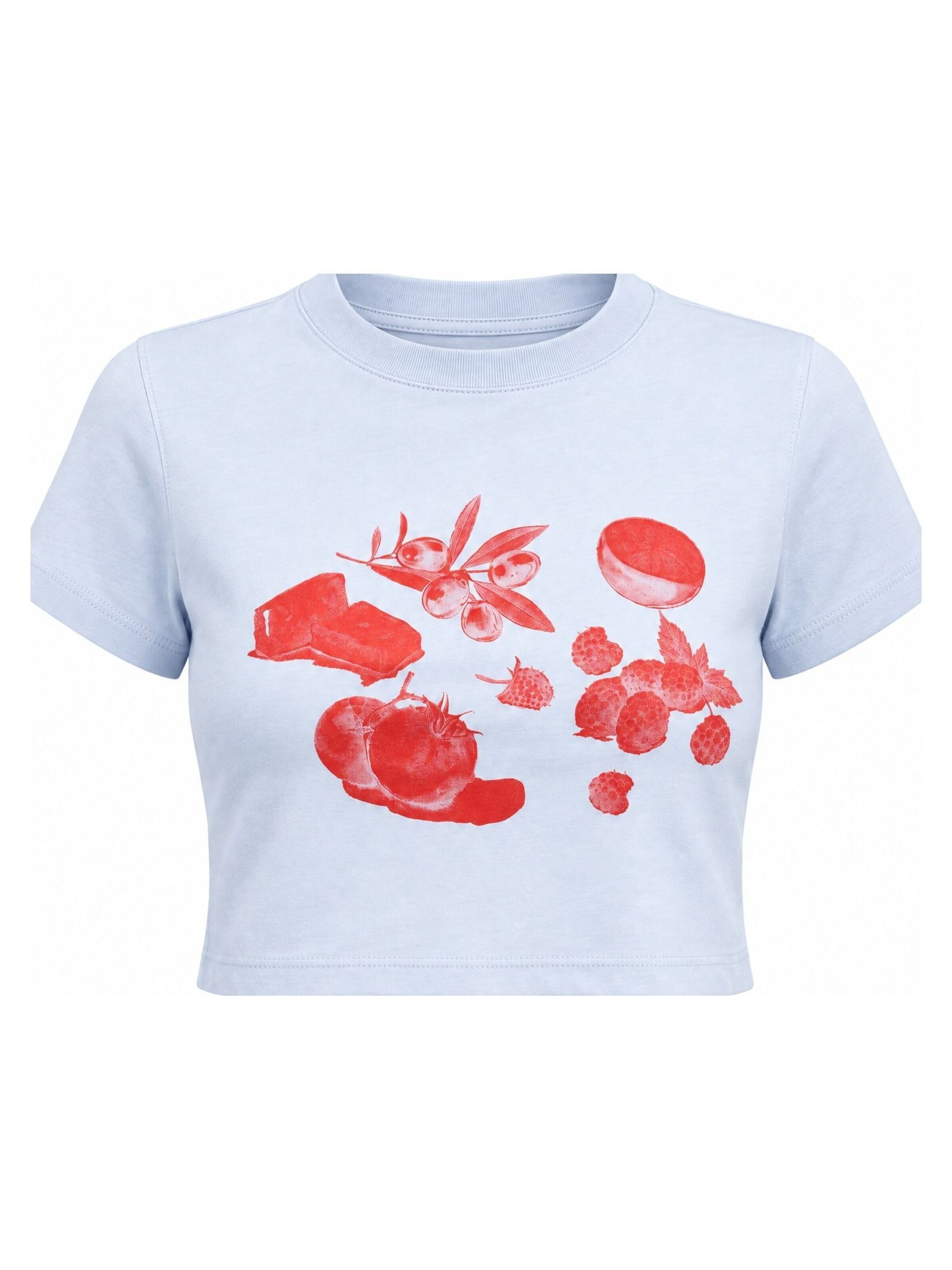 Ethiquet Top 'Crop Top' – modrá: přední strana