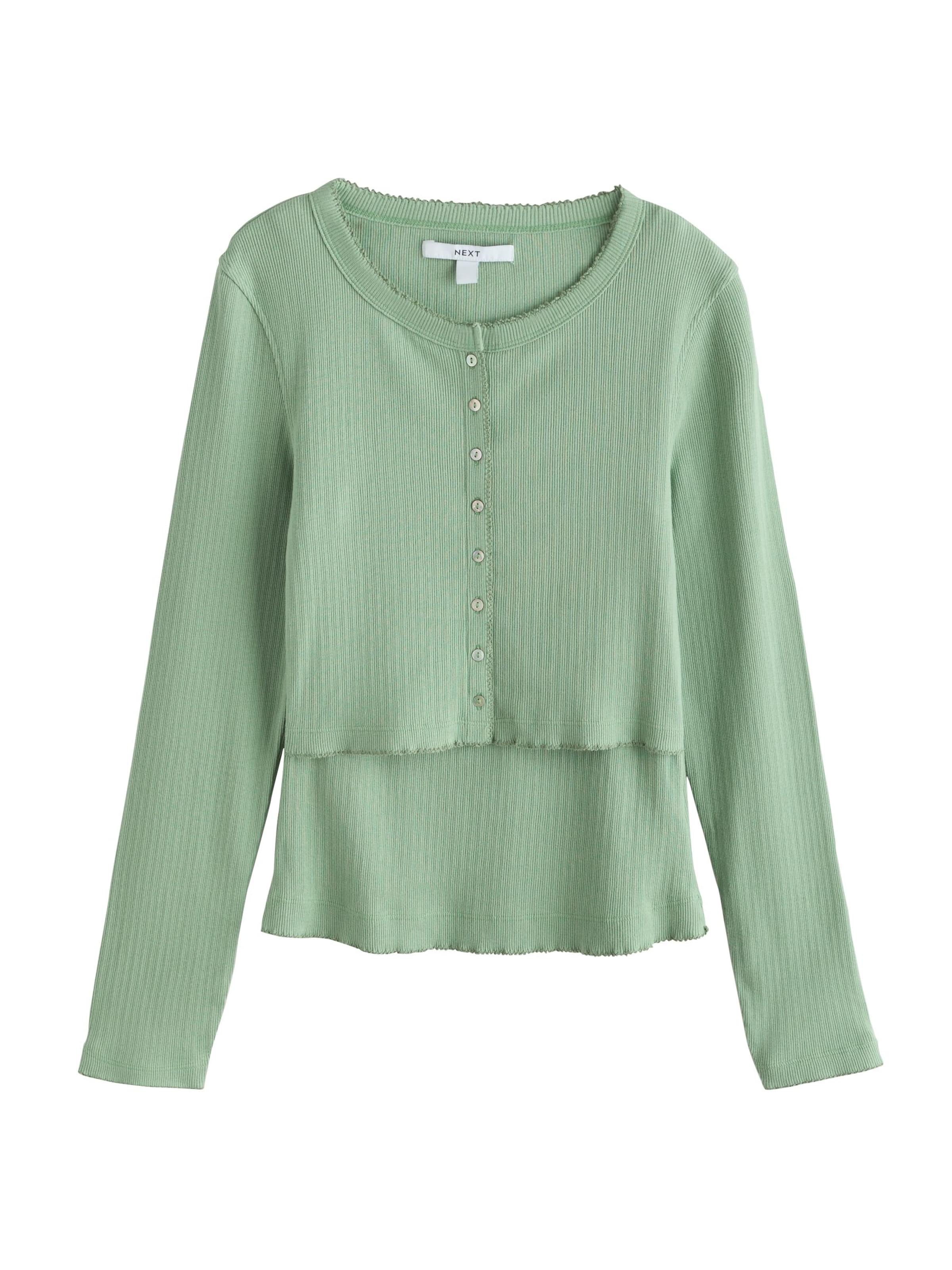 Next Shirt in S-M in Light green, Item view