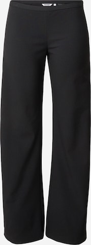 juoda WEEKDAY Plačios klešnės Kelnės 'Iris': priekis