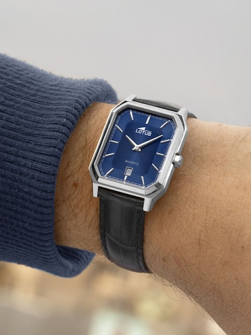 Lotus Analoog horloge 'Date watch Square Series' in Blauw