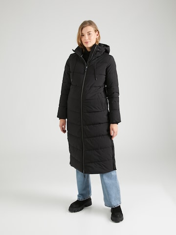 Soccx Between-Seasons Coat in Black: front