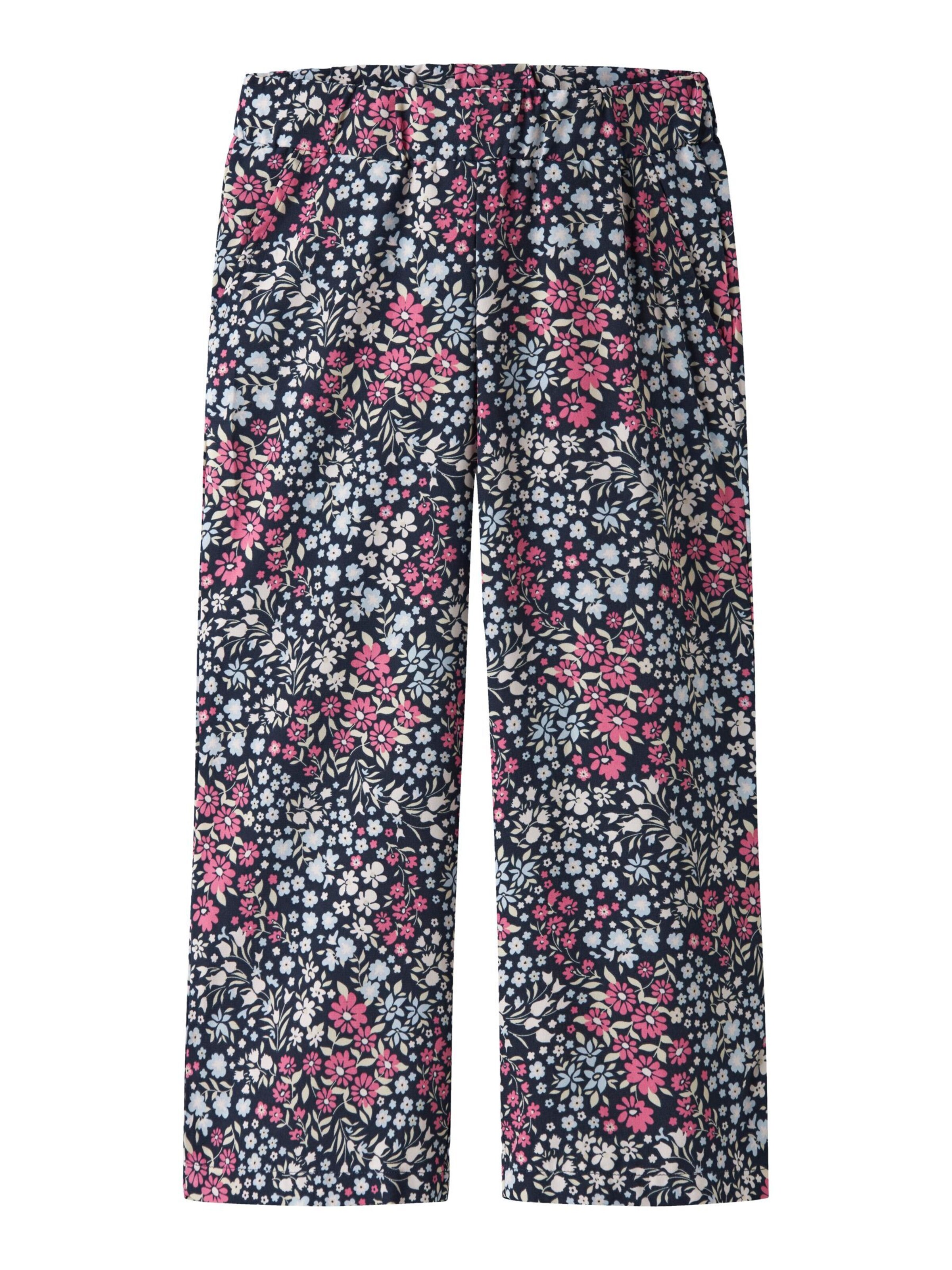 Wide leg Pantaloni 'NKFVinaya' di NAME IT in rosa: frontale