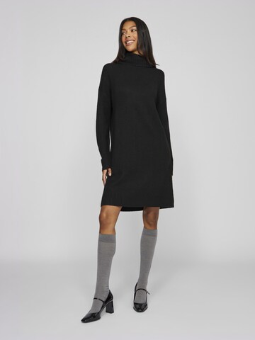 Robes en maille VILA en noir : devant