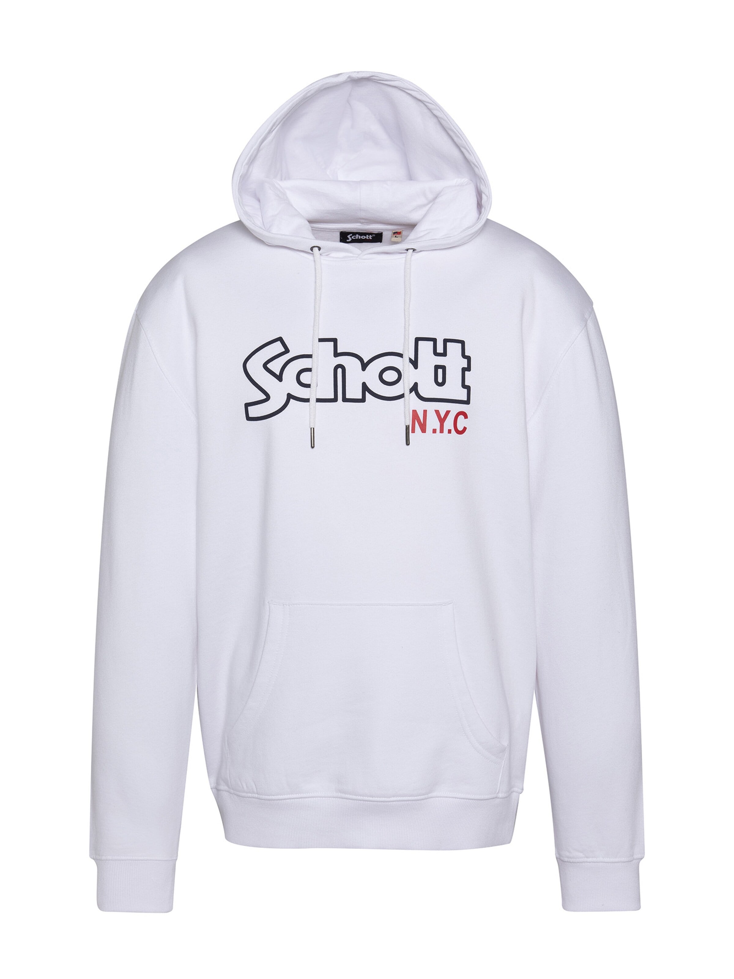 Schott NYC Sweat-shirt en XL en blanc, Vue avec produit