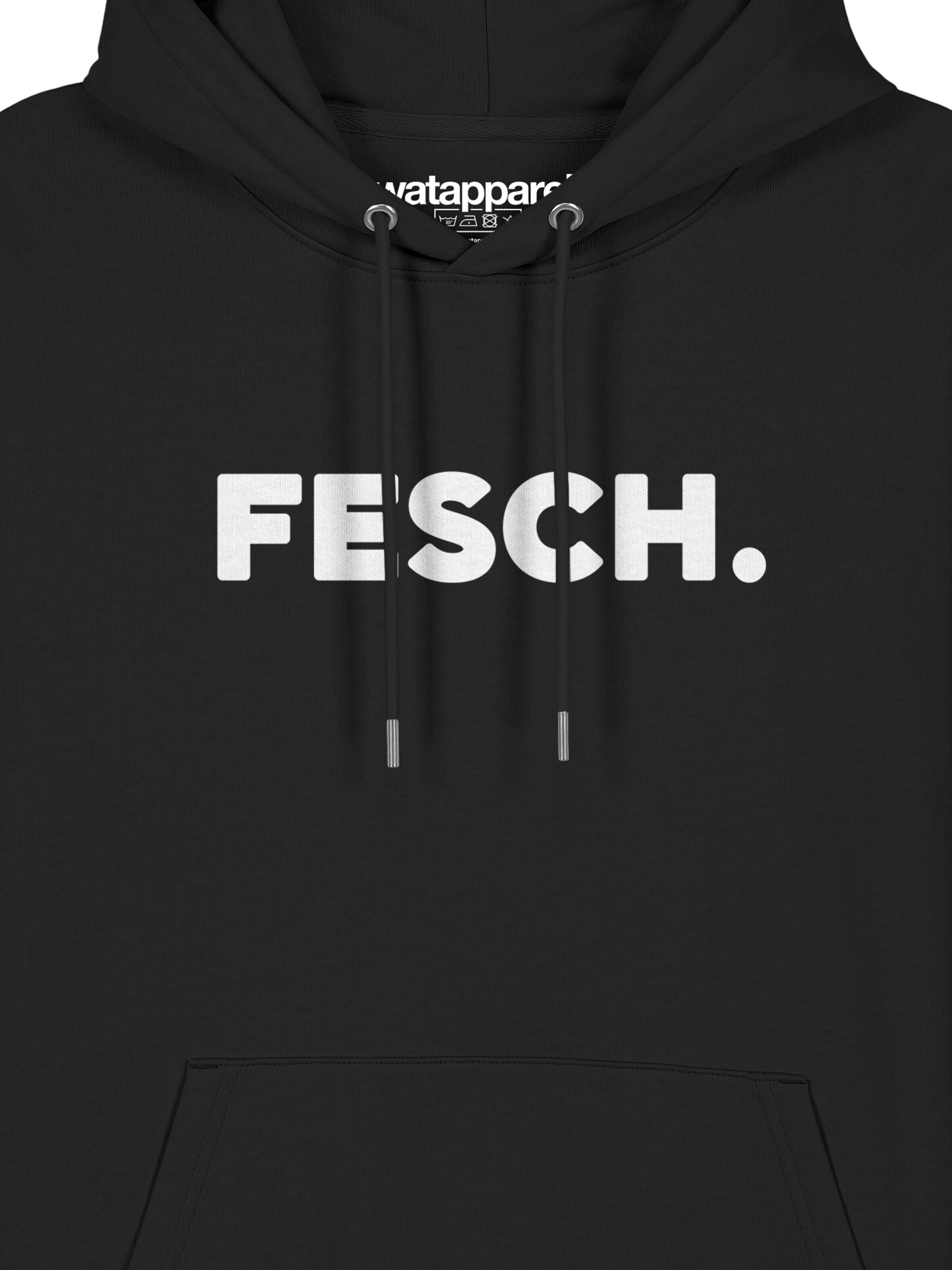 Sweat-shirt ' Fesch ' Watapparel en noir