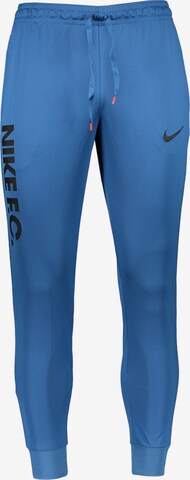 NIKE Tapered Workout Pants in Blue: front