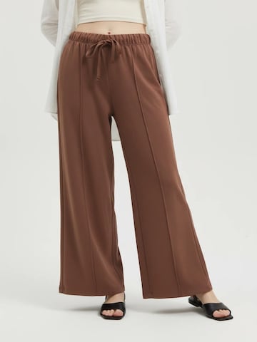 No Matter What Wide leg Broek in Bruin