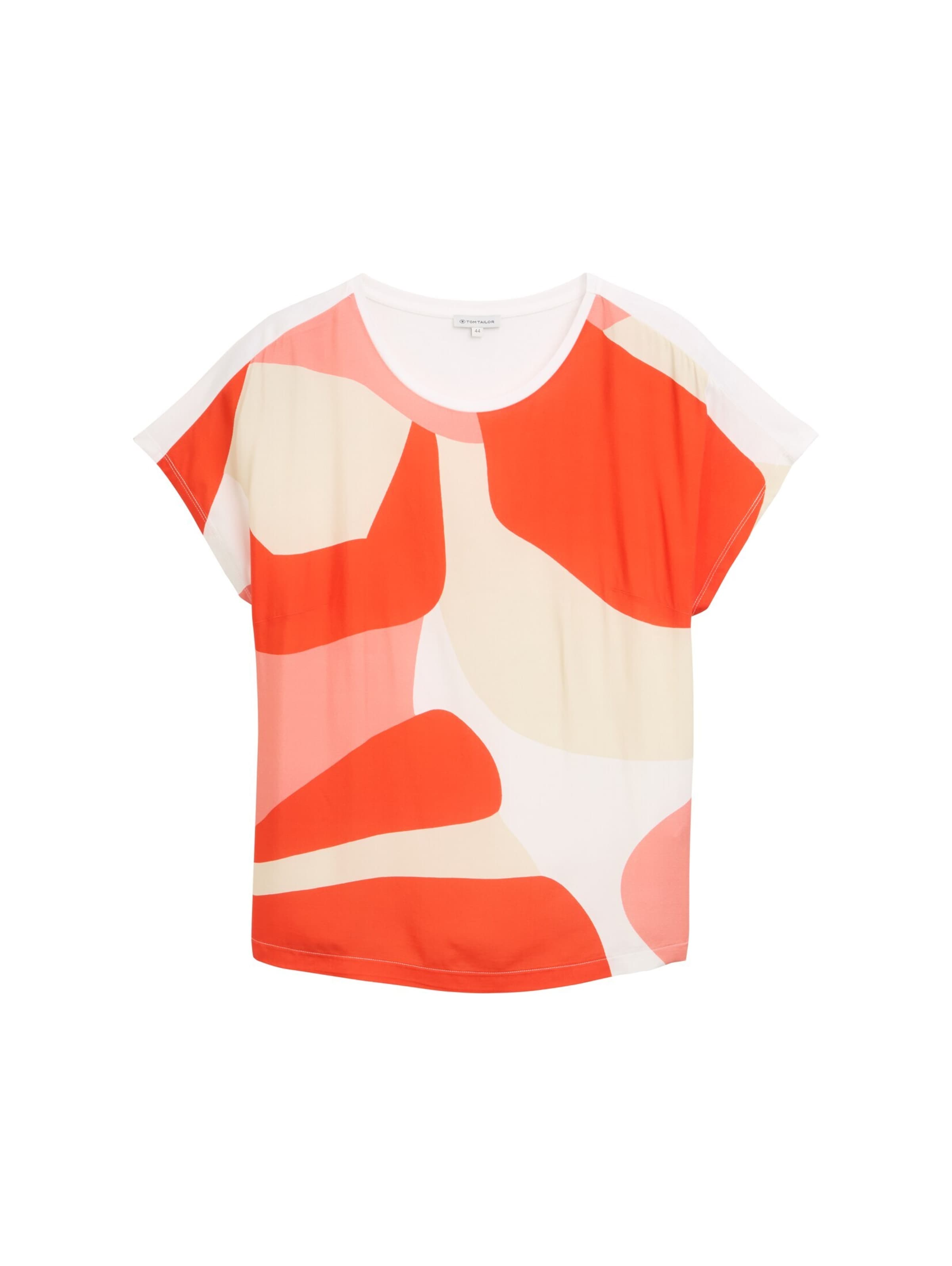 Tom Tailor Women + Shirt in Rood: voorkant