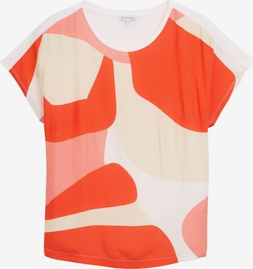 T-shirt Tom Tailor Women + en rouge : devant