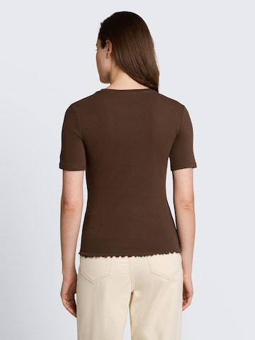 TOM TAILOR DENIM T-Shirt in Braun