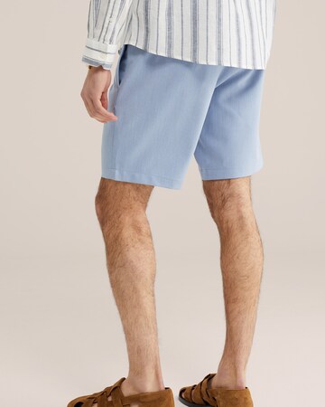 WE Fashion Свободный крой Брюки со складками в Синий