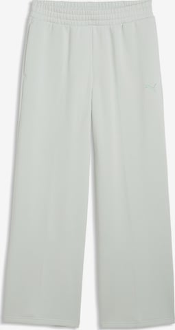 PUMA Wide leg Broek 'Essentials ' in Groen: voorkant
