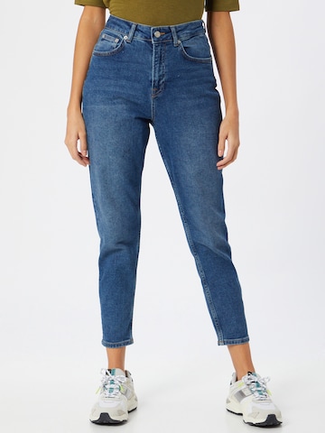 NA-KD Regular Jeans in Blue: front