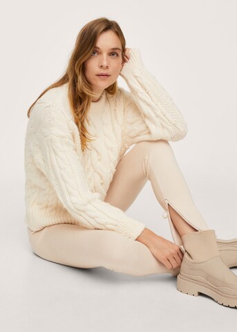 MANGO Pullover 'otawa' in Beige