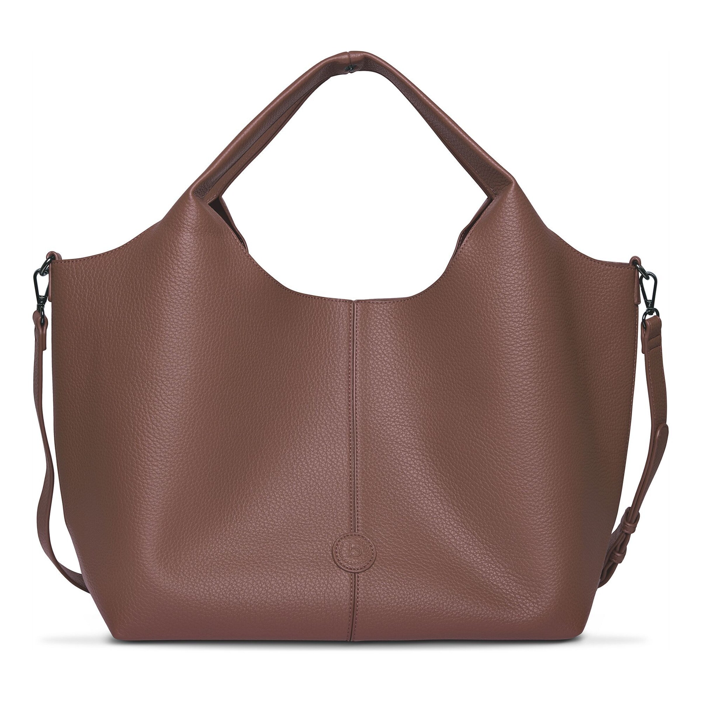 Borsa a spalla 'Zoe' di bugatti in marrone: frontale