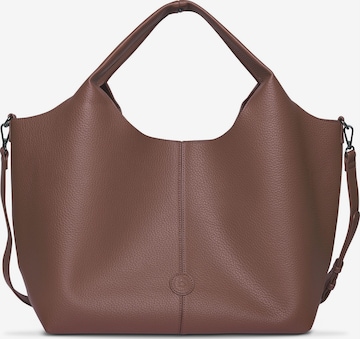 Borsa a spalla 'Zoe' di bugatti in marrone: frontale