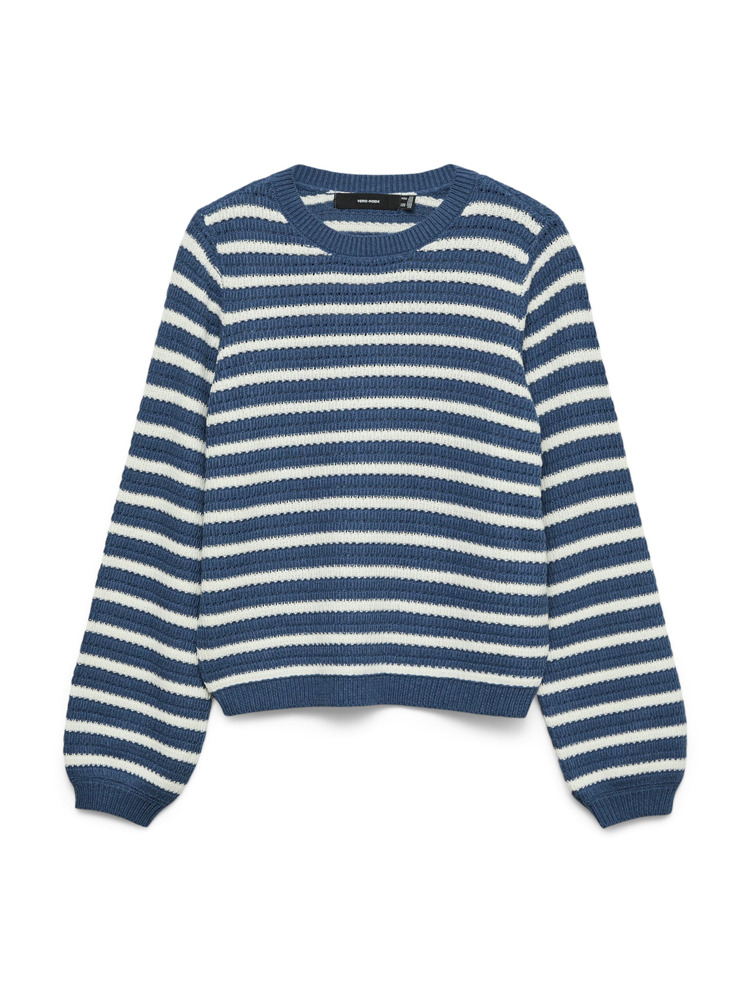 VERO MODA Πουλόβερ 'VMGORGEOUS' σε μπλε: μπροστά