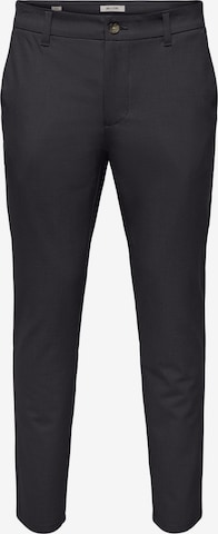 Coupe slim Pantalon chino 'BRAD ' Only & Sons en vert : devant