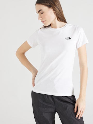 T-shirt fonctionnel 'Simple Dome' THE NORTH FACE en blanc : devant