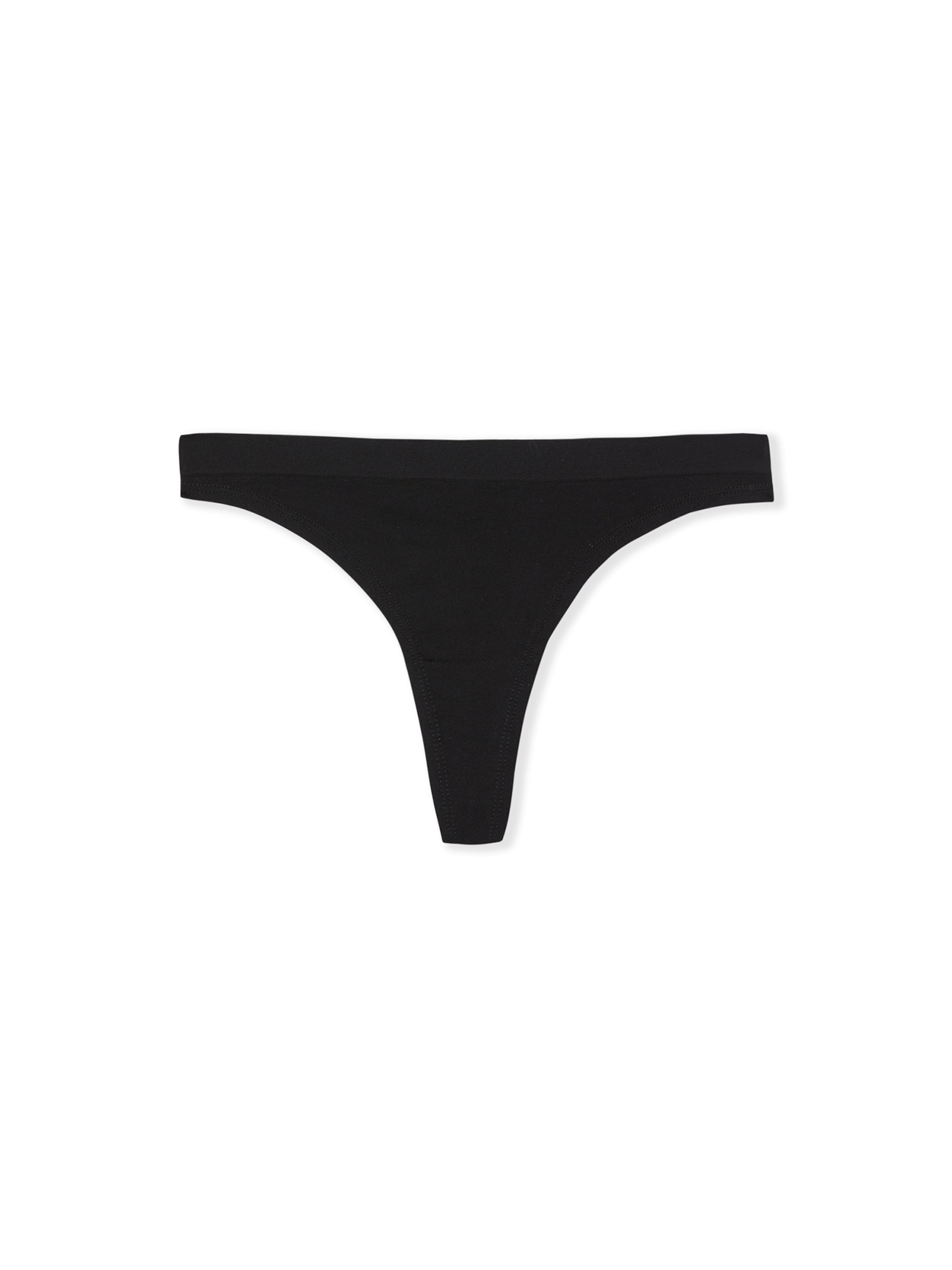 ETAM Thong 'Aube' in Black: front