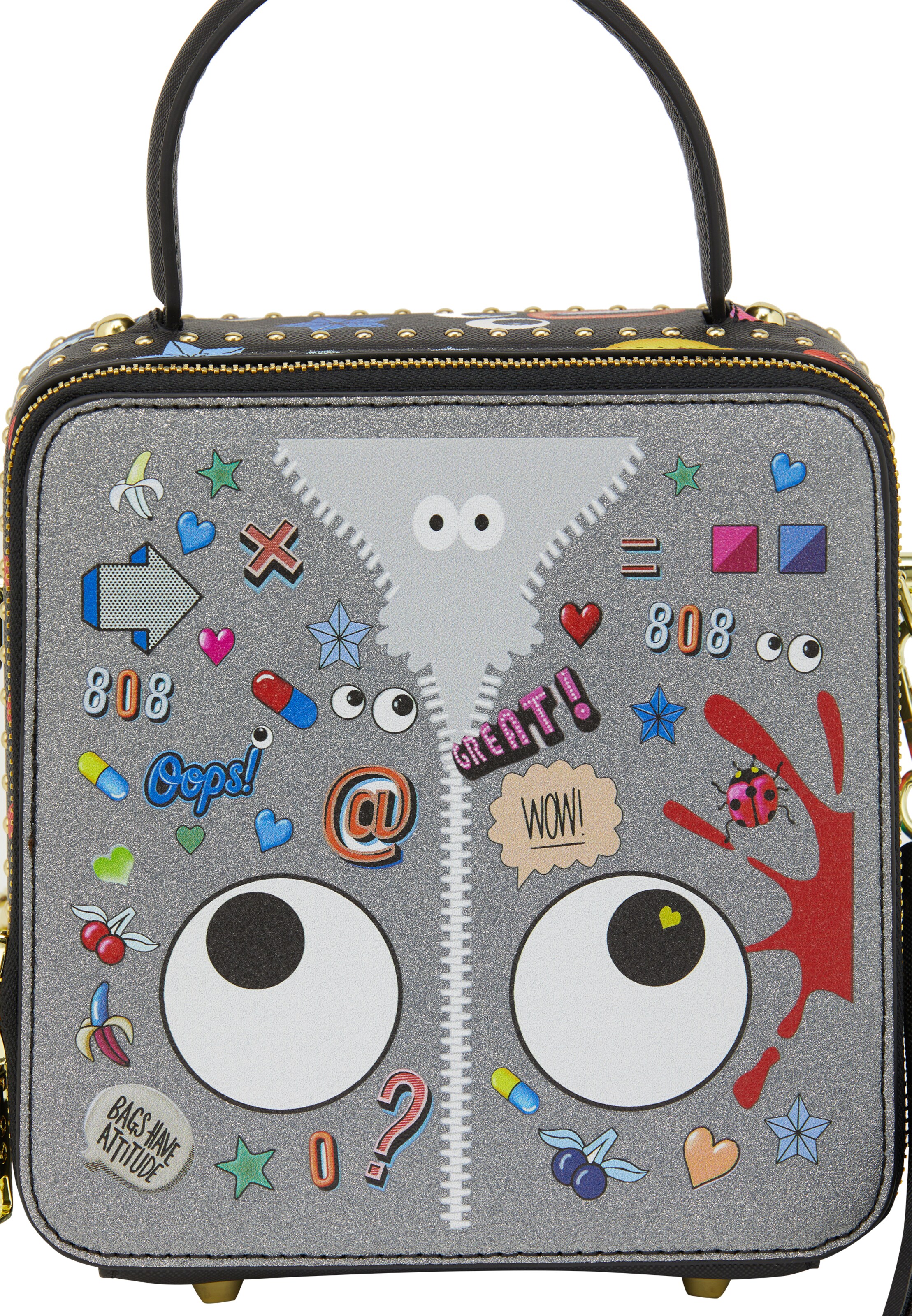 MYMO Handbag 'Pop Eyetheme' in Black