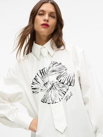 Camicia da donna di Karl Lagerfeld in bianco