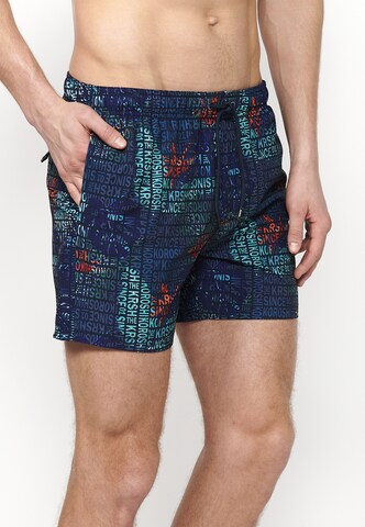 KOROSHI Zwemshorts in Blauw: voorkant