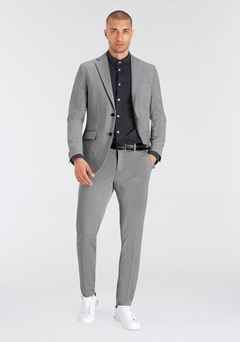 Bruno Banani Slim fit Suit in Grey: front