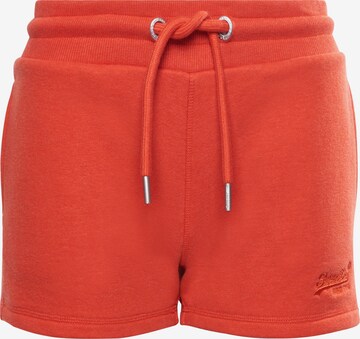 Superdry Pants in Orange: front