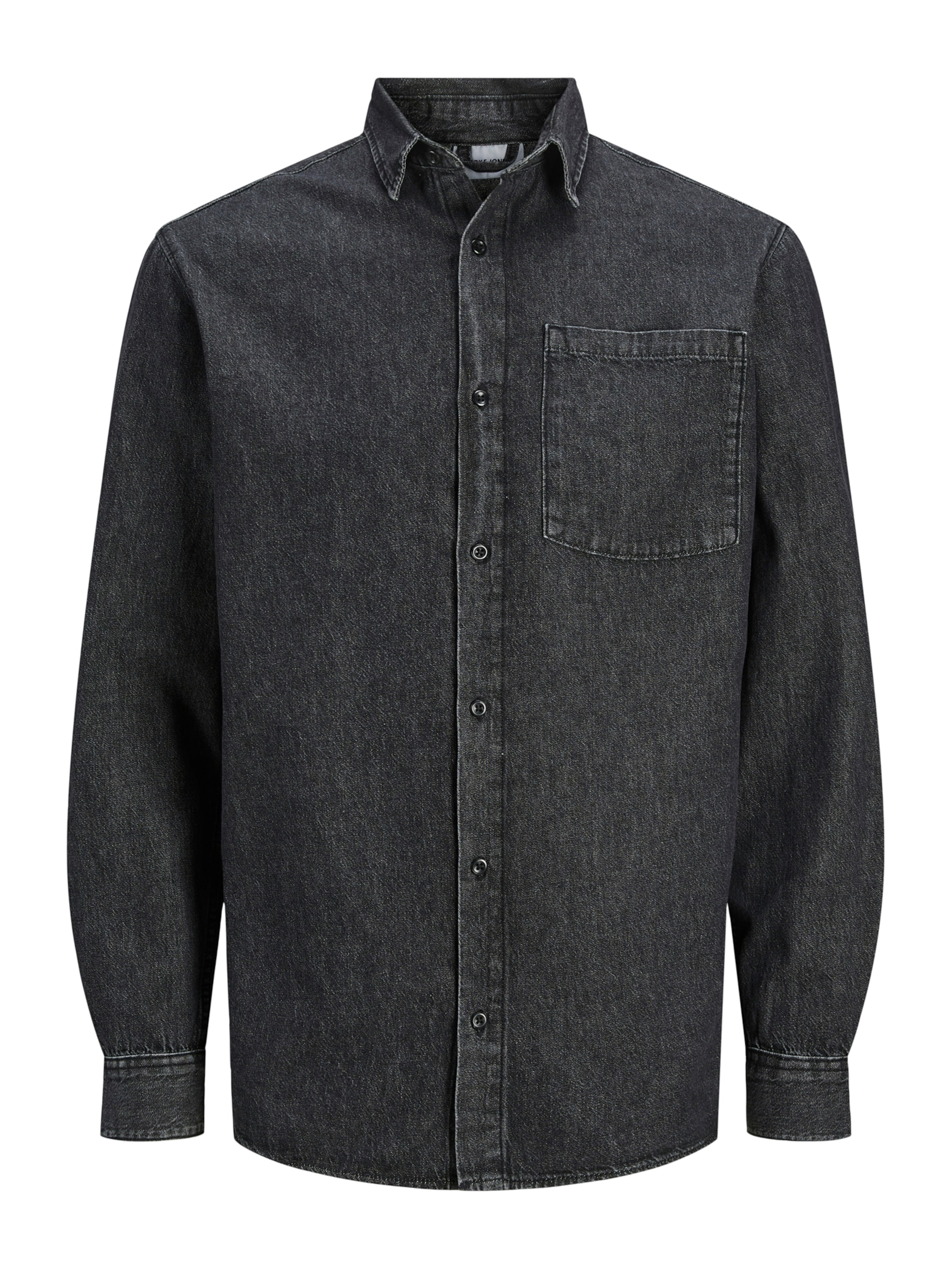 JACK & JONES Hemd 'JJICreek' in Schwarz: Vorderseite