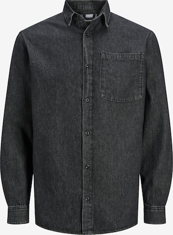 Chemise 'JJICreek' JACK & JONES en noir : devant