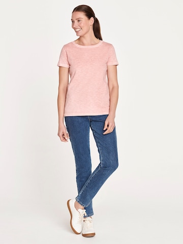 T-shirt Thought en rose : devant