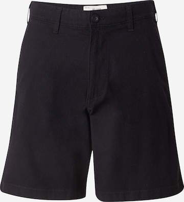 HOLLISTER Широка кройка Панталон 'FLEX' в черно: отпред