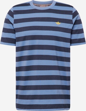 T-Shirt 'Nice Striped' ADIDAS ORIGINALS en bleu : devant