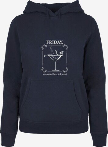 Mister Tee Sweatshirt 'F-Word' in Blue: front