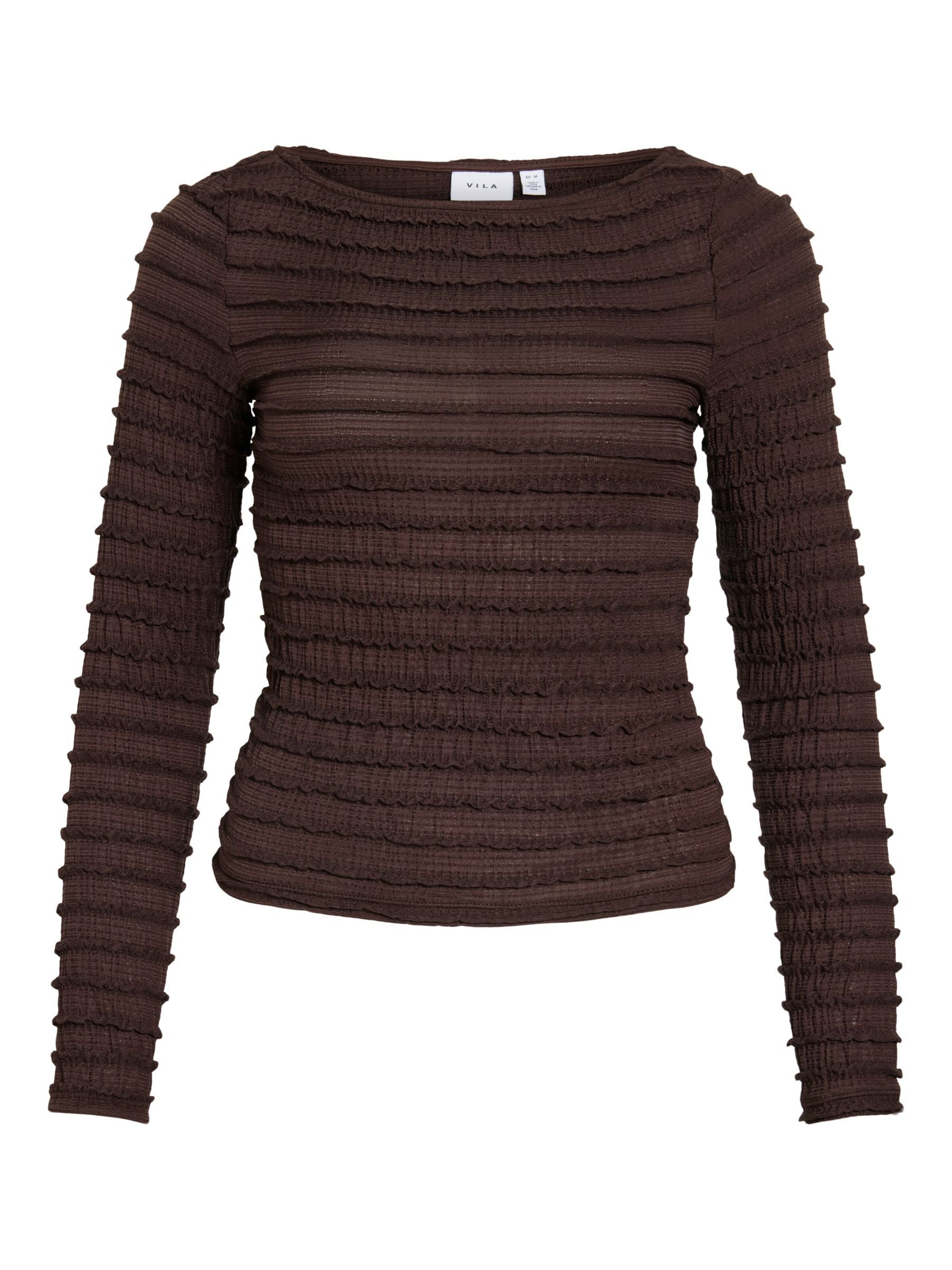 VILA Shirt 'VILisabeth' in Bruin: voorkant