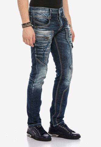 CIPO & BAXX Regular Jeans in Blauw: voorkant